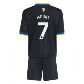 Manchester United Mason Mount #7 Tredje Kläder Barn 2025-26 Kortärmad (+ Korta byxor)